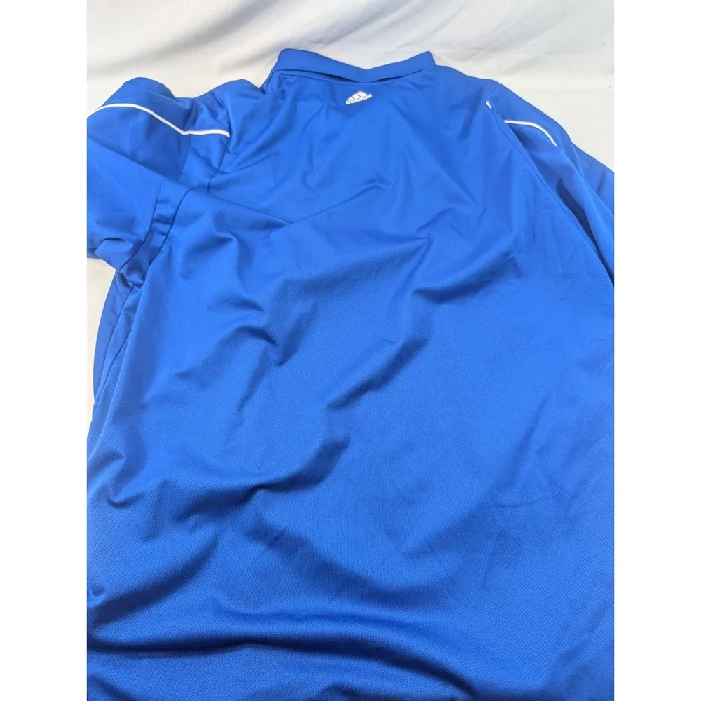 Adidas 2XL XXL Adult Polo Shirt Clima Lite Golf Performance OKC Thunder Blue
